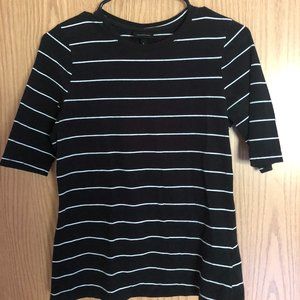 Who What Wear - Stripped Half Sleeve Tee